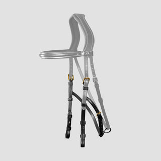 D Collection Hackamore Cheekpieces | Black