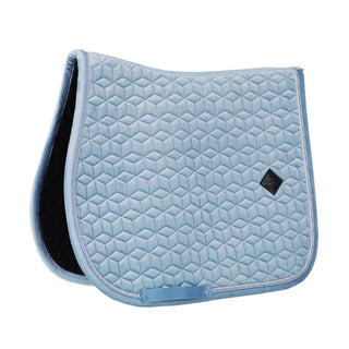 Velvet Jumping Saddle Pad | Baby Blue