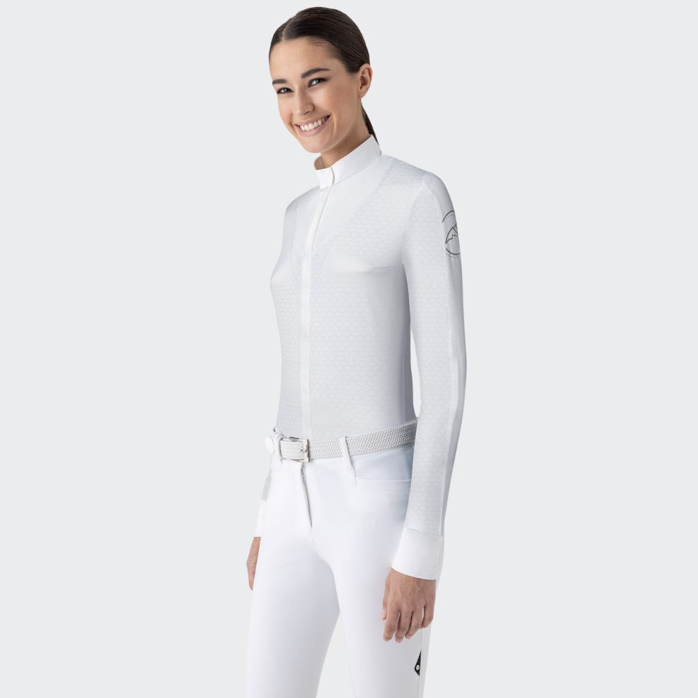 Ladies Estock Show Shirt | Long Sleeves | White