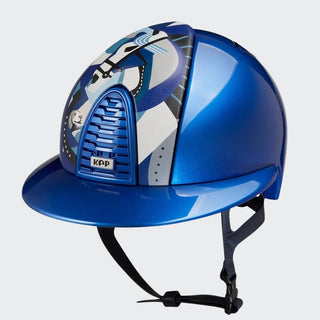 Cromo 2.0 Royal Blue Metal | Leather Front | Polo Visor | Pegasus Collection
