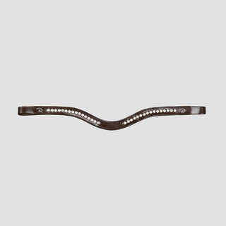 New English Half Swarovski V-Shaped Browband