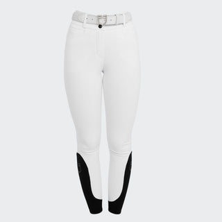 Ladies Hunter Breeches | High Rise | Full Grip | White