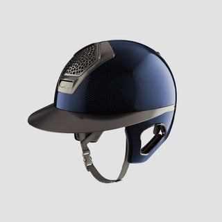 Voronoï Carbon Helmet With Temple Protection | Navy