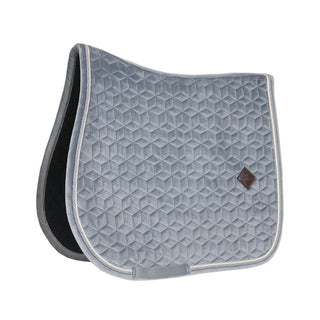 Velvet Jumping Saddle Pad | Grey