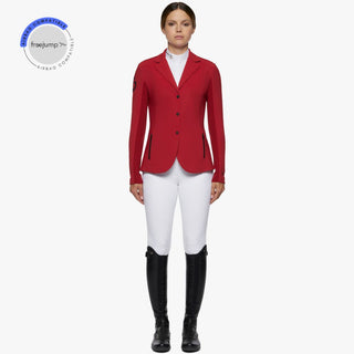 Ladies R-Evo Light Tech Knit Zip Riding Jacket - Red