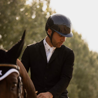 Kooki Riding Helmet | Navy | Shine