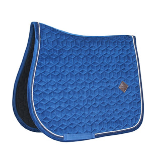 Velvet Jumping Saddle Pad | Navy