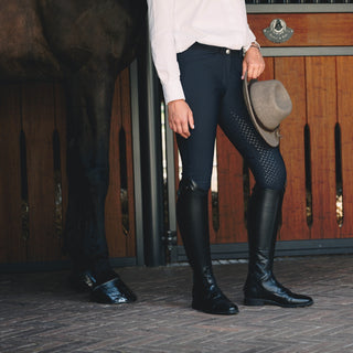 Tall Riding Boots With Laces | Black