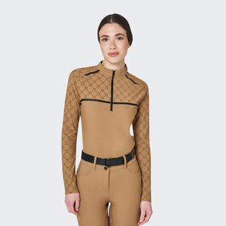 Ladies Monogram Training Polo | Tobacco Brown