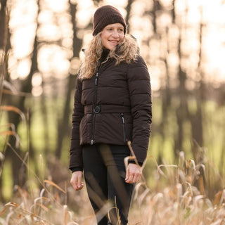 Ladies Cavallissy Quilted Coat | Coffee
