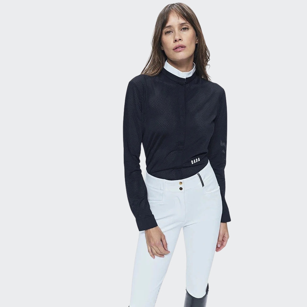 Ladies Helios Long Sleeve Show Shirt | Black