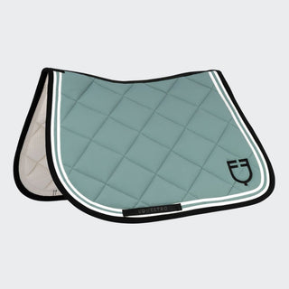 Double Stripes Jumping Saddle Pad | Slate Grey