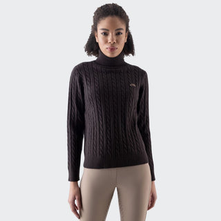 Ladies Eqlover Turtleneck Polo | Coffee Bean