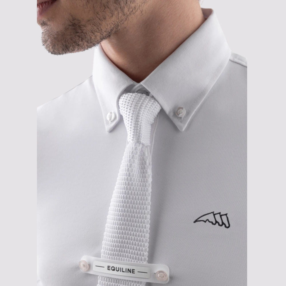 Mens Sebastian Long Sleeve Show Shirt | White