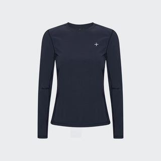 Ladies Perforated Training Polo | Navy