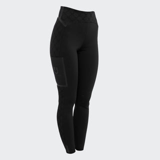Ladies Monogram Riding Leggings | High Rise | Black