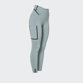 Ladies Monogram Riding Leggings | High Rise | Slate Grey