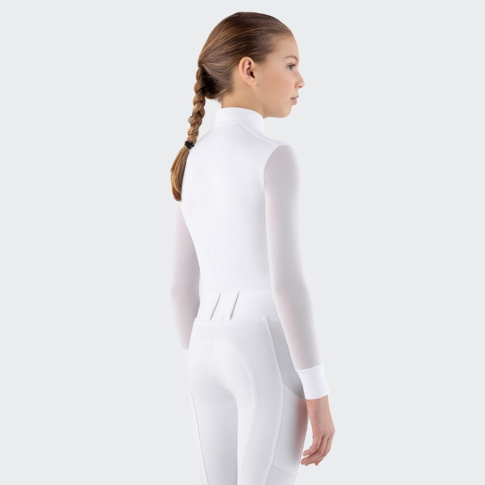 Girls Cozio Show Shirt | Long Sleeves | White