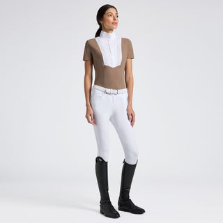 Ladies American Show Shirt | Short Sleeves | Walnut