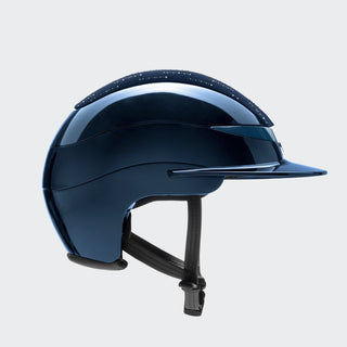 Xanto Helmet | Standard Visor Visor | Rain Of Diamonds | With Logo | Glossy Blue