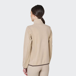 Ladies High Neck Half Zip Fleece Sweater | Cobblestone