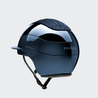 Xanto Helmet | Standard Visor Visor | Rain Of Diamonds | With Logo | Glossy Blue