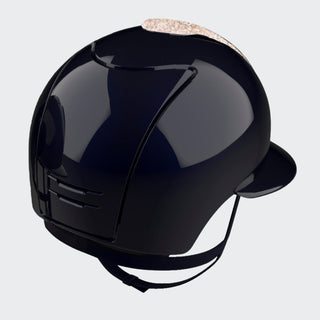 Cromo 2.0 Polish Blue | Polo Visor | Pink Star Fabric Front Panel