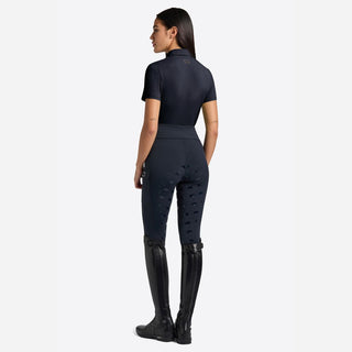 Ladies RG Italy Micro Perforated Polo | Short Sleeves | Navy