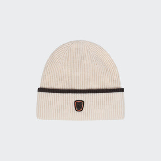 Ladies Cavallotus Knitted Beanie | Ecru
