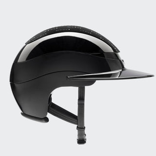 Xanto Helmet | Sun Visor | Rain Of Diamonds | With Logo | Glossy Black
