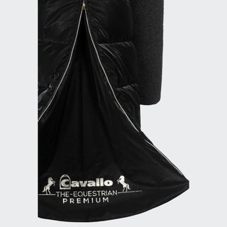 Ladies Cavallika Long Teddy Maxi Coat | Black