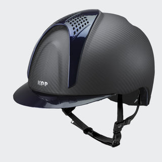 Carbon Helmet | E-Light Matt | 2 Blue Inserts