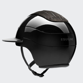 Xanto Helmet | Sun Visor | Rain Of Diamonds | With Logo | Glossy Black