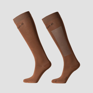 Ladies Eqgreg Riding Socks | Mocha Mousse