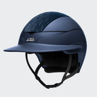 Xanto Helmet | Sun Visor | Rain Of Diamonds | With Logo | Matt Blue