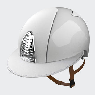 Cromo 2.0 Polish White | Polo Visor | Front, Rear & Visor White Leather
