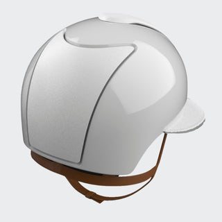 Cromo 2.0 Polish White | Polo Visor | Front, Rear & Visor White Leather