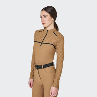 Ladies Monogram Training Polo | Tobacco Brown
