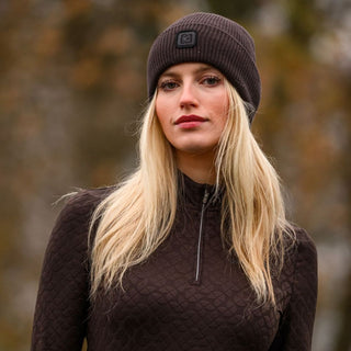Cavalday Ribbed Knitted Hat | Coffee