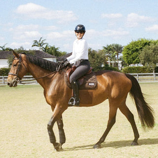 Fit For Fun Jumping Saddle Pad | Chocolate