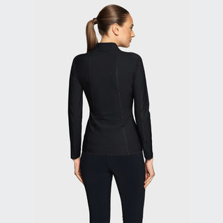 Ladies Evelya Full Zip Training Sweater | Black