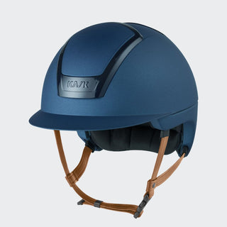 Nemesi Metal | Light Brown Chinstrap | Cobalt Blue