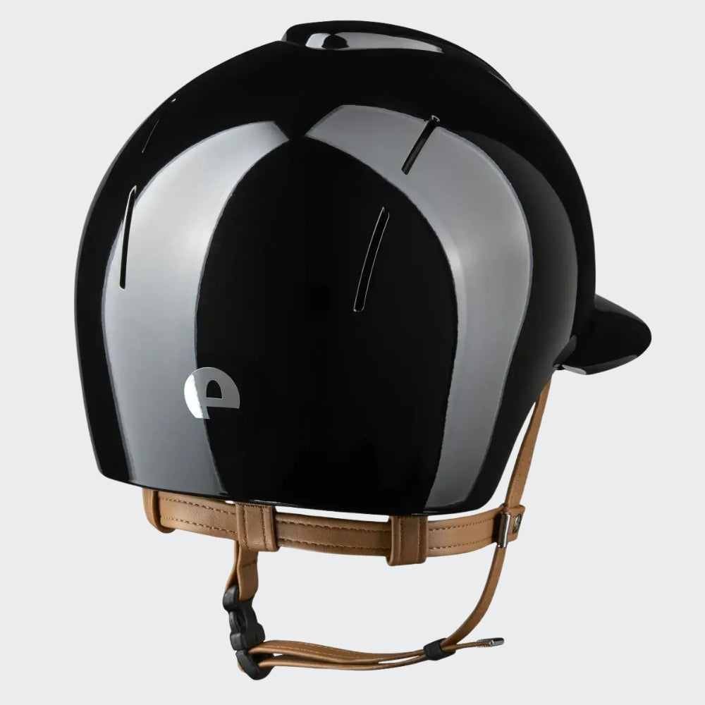 bern lenox ladies bike helmet- satin black KEP Italia Riding Helmet Smart Nova Metal Polish Beige Strap Black