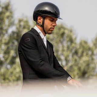 Kooki Riding Helmet | Black | Shine