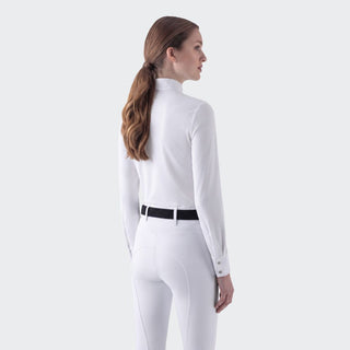 Ladies Eqgolo Long Sleeve Show Shirt | White