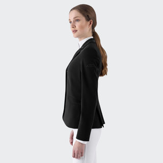 Ladies Eqgace Crystal Collar Show Jacket | Black