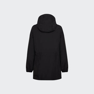 Ladies Heat-Sealed Breathable Rain Coat | Black