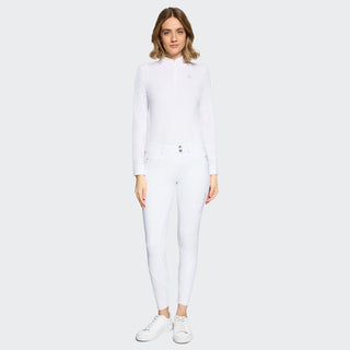 Ladies Adele Breeches | Medium Rise | Knee Grip | White