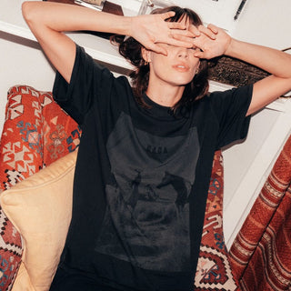 Ladies Fox Trot Cheval Club T-Shirt | Washed Black