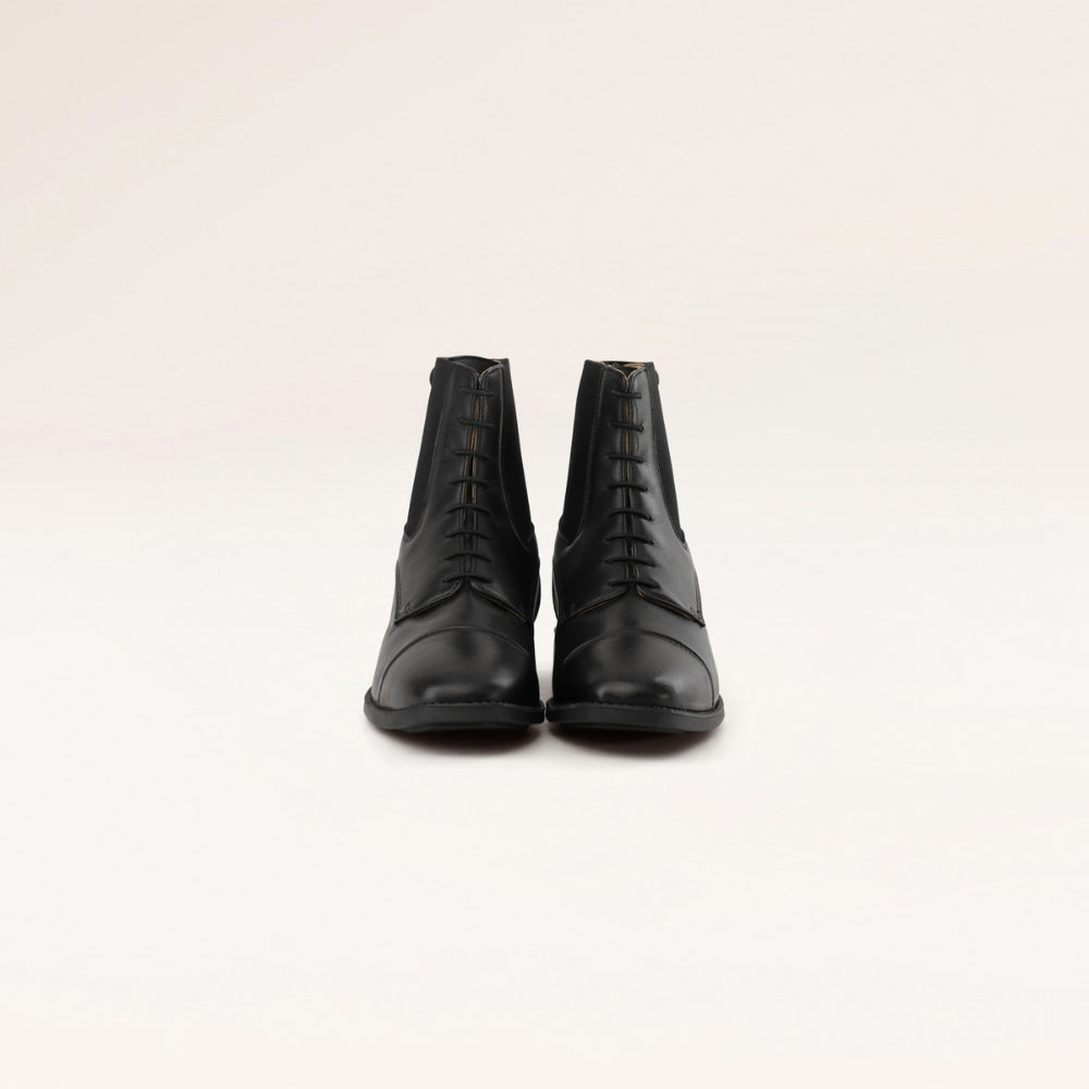 Short Boots Front Laces | Black